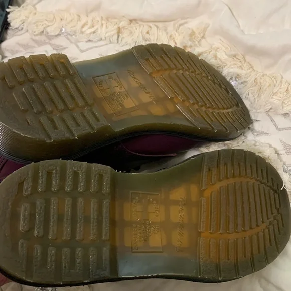 Purple Leather Doc Marten Boots Women’s Size 6 - Picture 11 of 12